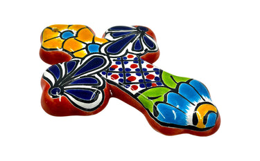 Mexican Talavera Wall Cross 6